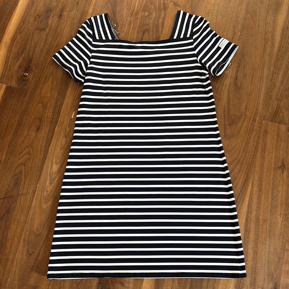 Saint James Tolède Dress Size 10 Blue and White Stripped